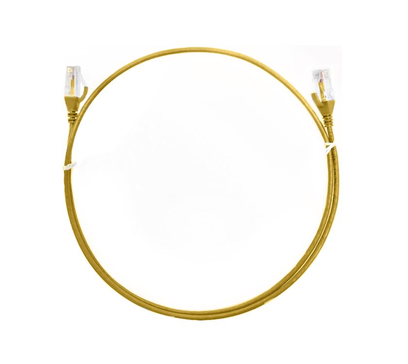 8ware CAT6 Ultra Thin Slim Cable 10m / 1000cm - Yellow Color Premium RJ45 Ethernet Network LAN UTP Patch Cord 26AWG for Data 8ware CAT6 Ultra Thin Slim Cable 10m / 1000cm - Yellow Color Premium RJ45 Ethernet Network LAN UTP Patch Cord 26AWG for Data